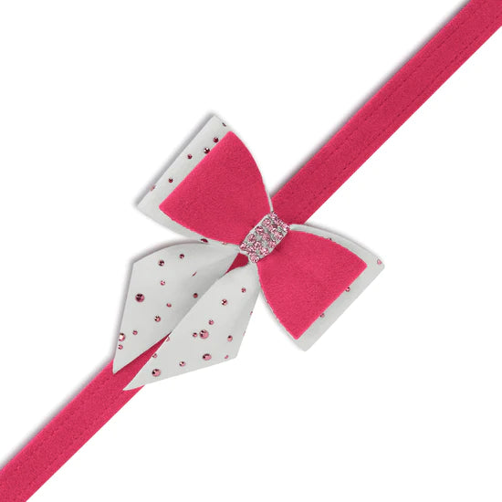 Pink is Love Double Tail Bow Leash-