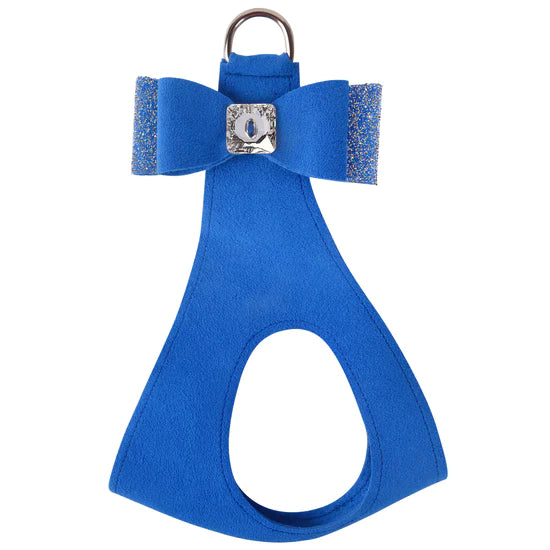 Aurora Borealis Crystal Stellar Big Bow Step In Harness-TC-Royal Blue-