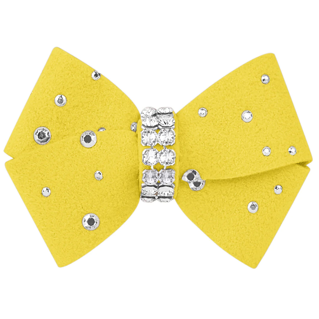 Nouveau Bow Hair Bow with Silver Stardust-