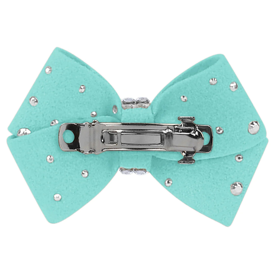 Nouveau Bow Hair Bow with Silver Stardust-