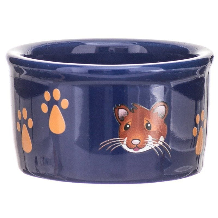 Kaytee Paw Print & Hamster Face Crock - 1 count-