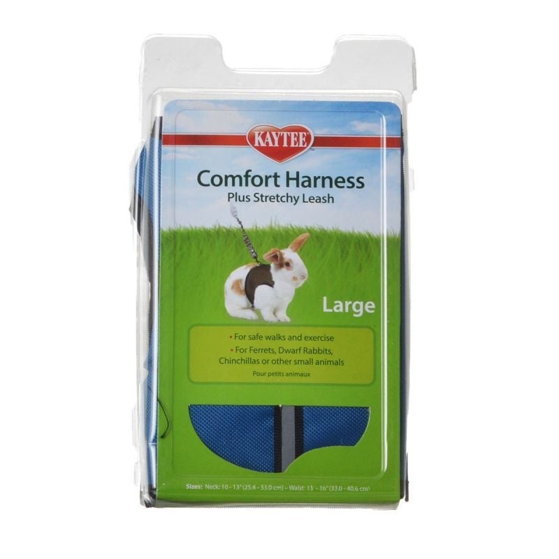 Kaytee Comfort Harness with Safety Leash - Large (10"-13" Neck & 13"-16" Waist)-