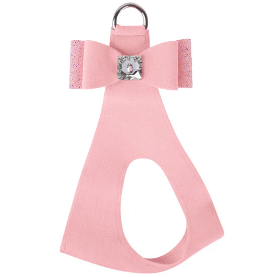 Aurora Borealis Crystal Stellar Big Bow Step In Harness-TC-Puppy Pink-