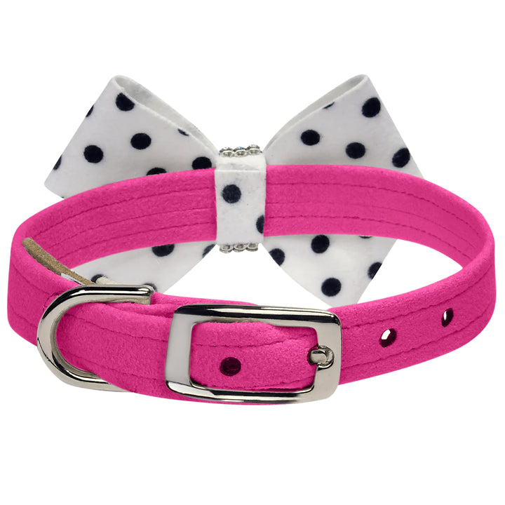 Polka Dot Nouveau Bow Collar-