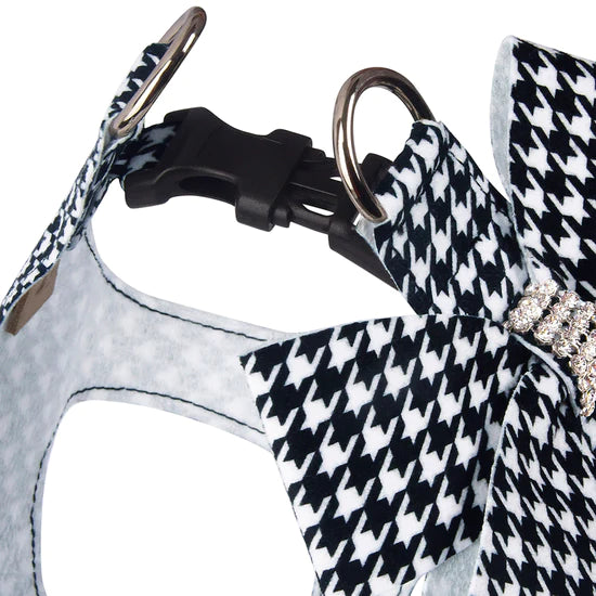 Houndstooth Nouveau Bow Step In Harness-