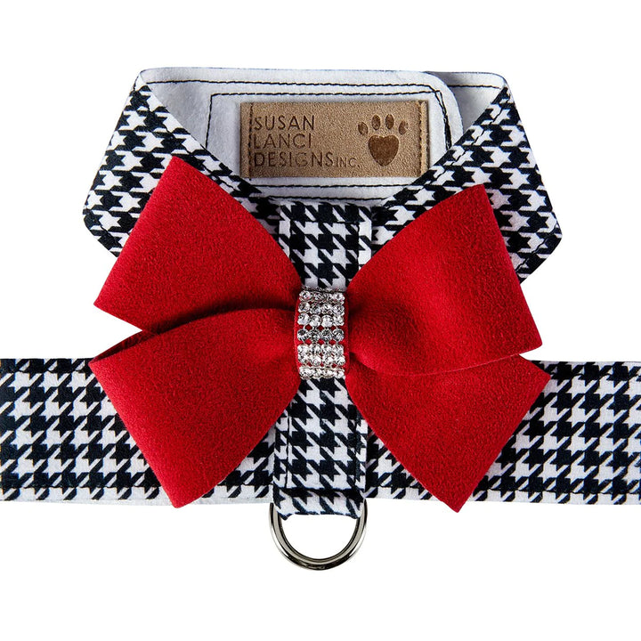 Red Nouveau Bow Tinkie Harness-