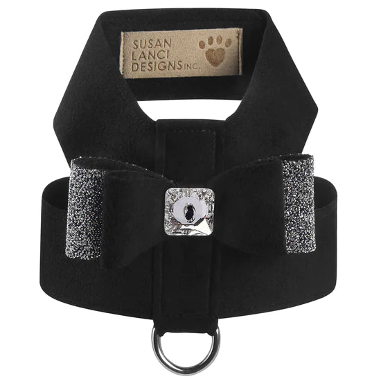 Crystal Stellar Big Bow Tinkie Harness-TC-Black-