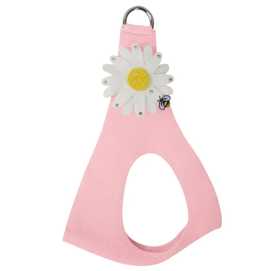 Large Daisy with AB Crystal Stellar Center Step In Harness-Pretty Pastels-TC-Puppy Pink-