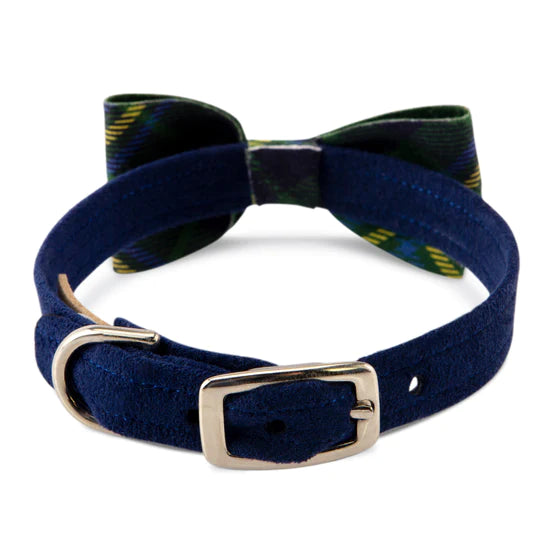 Scotty Forest Plaid Bow Tie Collar-