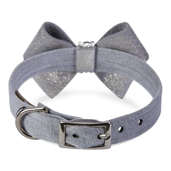 Platinum Glitzerati Nouveau Bow Collar-