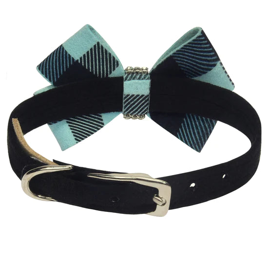 Tiffi Gingham Nouveau Bow Collar-