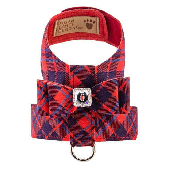 Scotty Chestnut Plaid Big Bow Tinkie Harness-