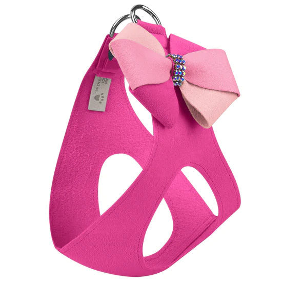 Pink Velvet Step In Harness-