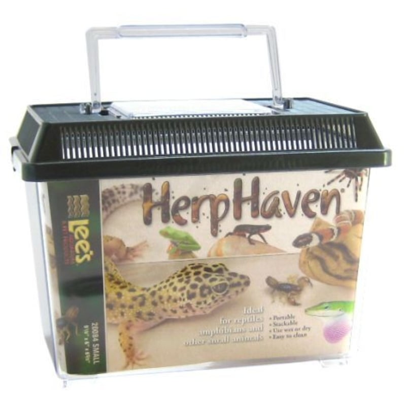 Lees HerpHaven Terrarium - Rectangular - Small - 9.1"L x 6"W x 6.6"H-