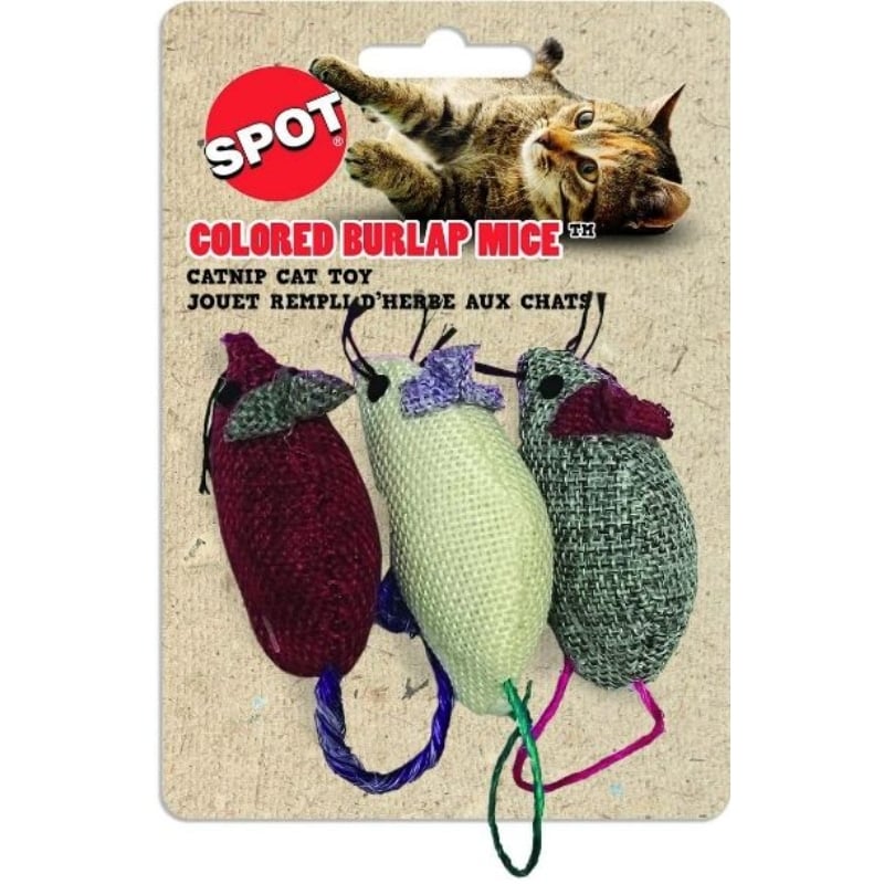 Spot Spotnips Colored Catnip Assorted Toys - 3 Pack-