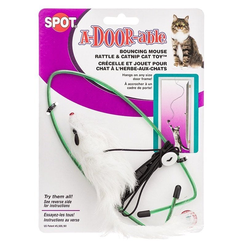 Spot Spotnips A-Door-able Fur Mouse Cat Toy - 1 count-