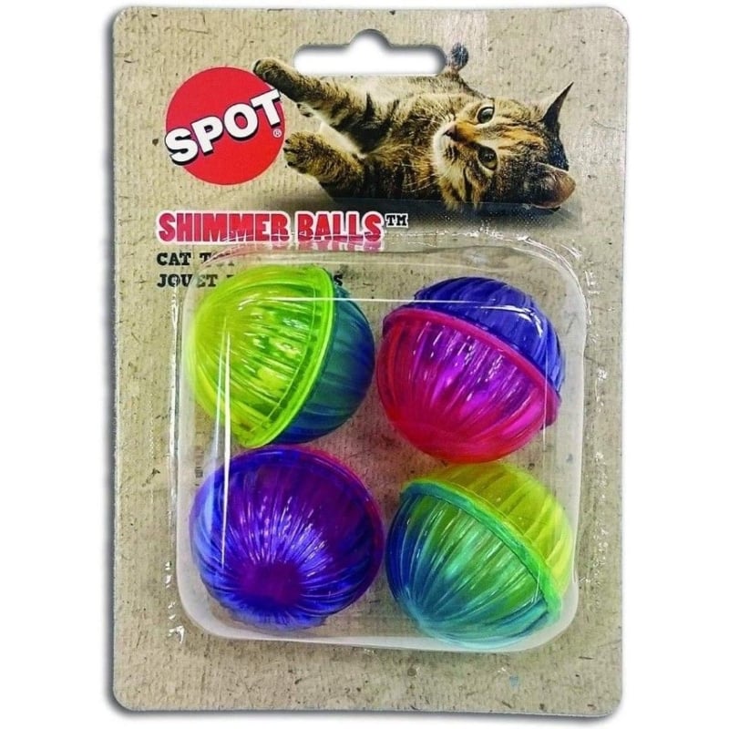 Spot Shimmer Balls Cat Toys - 4 Pack-