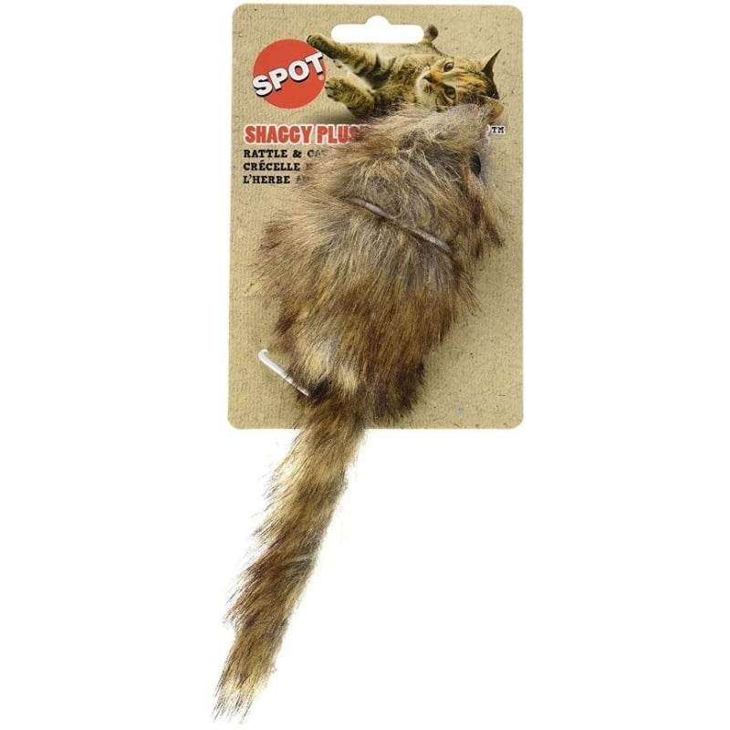 Spot Fur Mouse Cat Toy - Assorted - 4.5in. Long - 1 count-