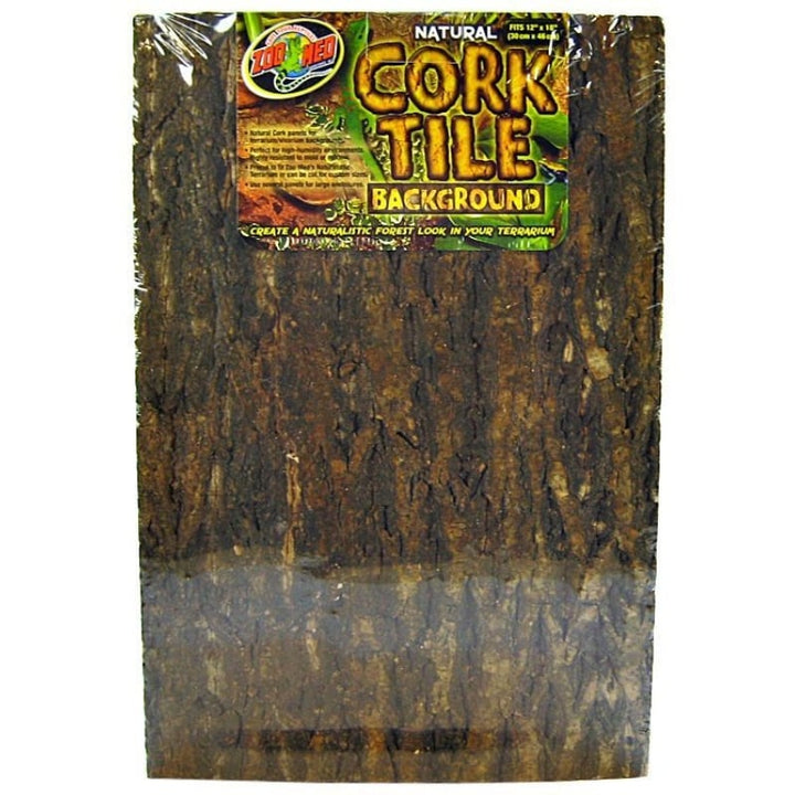 Zoo Med Natural Cork Tile Terrarium Background - Medium (18" Long x 12" Wide)-