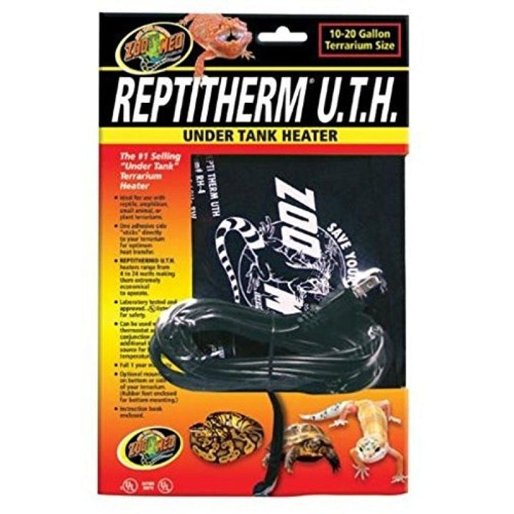 Zoo Med Repti Therm Under Tank Reptile Heater - 8 Watts - 8" Long x 6" Wide (10-20 Gallons)-