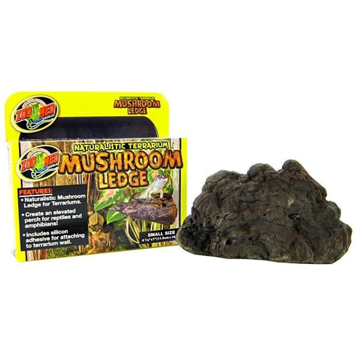 Zoo Med Naturalistic Terrarium Mushroom Ledge - Small (7" Long x 4.5" Wide)-