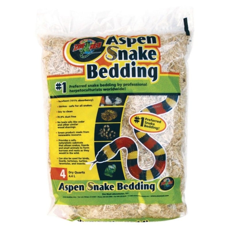 Zoo Med Aspen Snake Bedding - 4 Quarts-