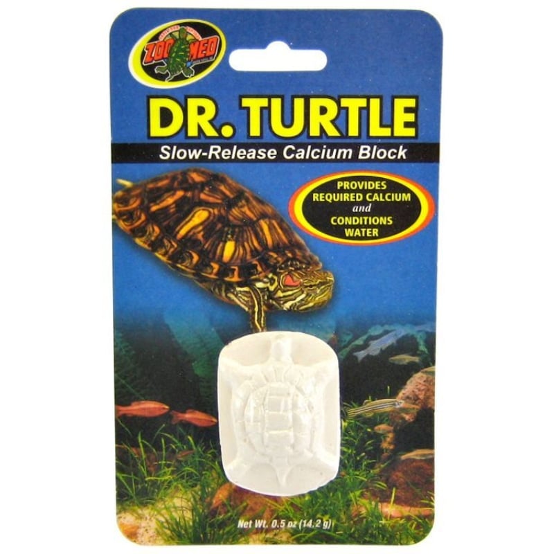 Zoo Med Dr. Turtle Slow Release Calcium Block - Treats up to 15 Gallons (.5 oz)-