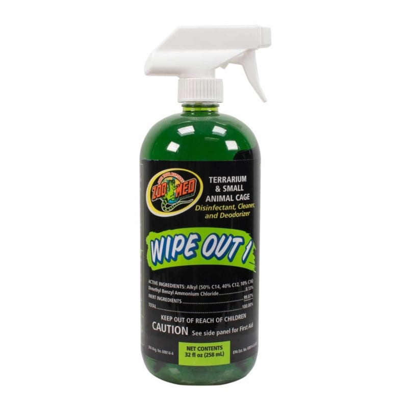 Zoo Med Wipe Out 1 - Small Animal & Reptile Terrarium Cleaner - 32 oz-