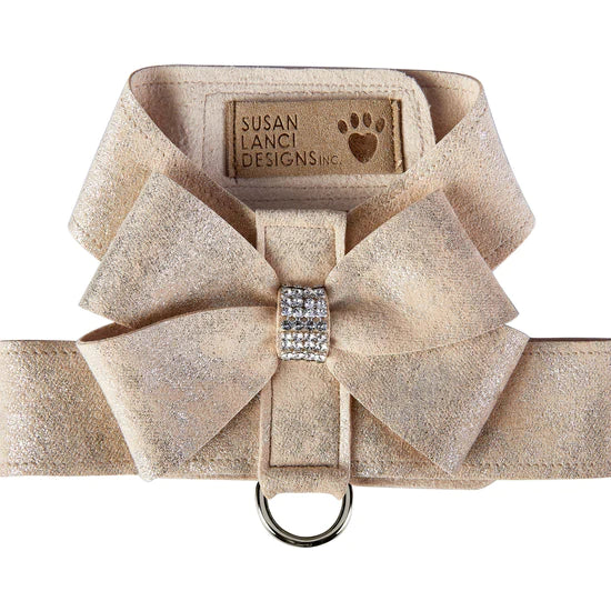 Champagne Glitzerati Nouveau Bow Tinkie Harness-