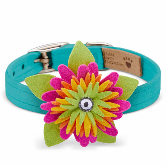 Island Flower Collar-TC-Bimini Blue-