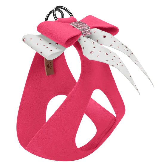 Pink is Love Double Tail Bow Step In Harness-