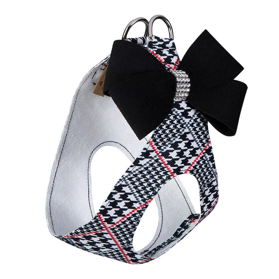 Black Nouveau Bow Step In Harness-