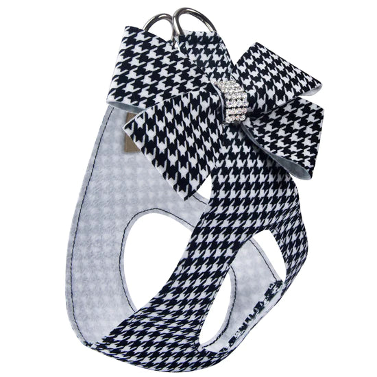 Houndstooth Nouveau Bow Step In Harness-