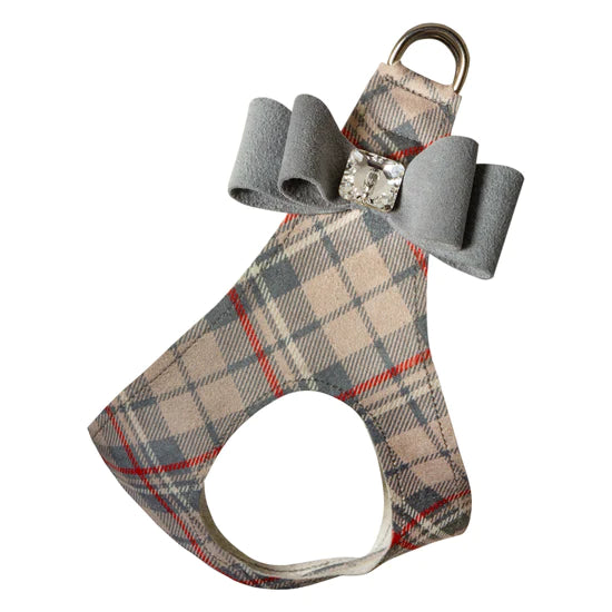 Scotty Plaid Platinum Big Bow Step In Harness-TC-Doe Plaid-