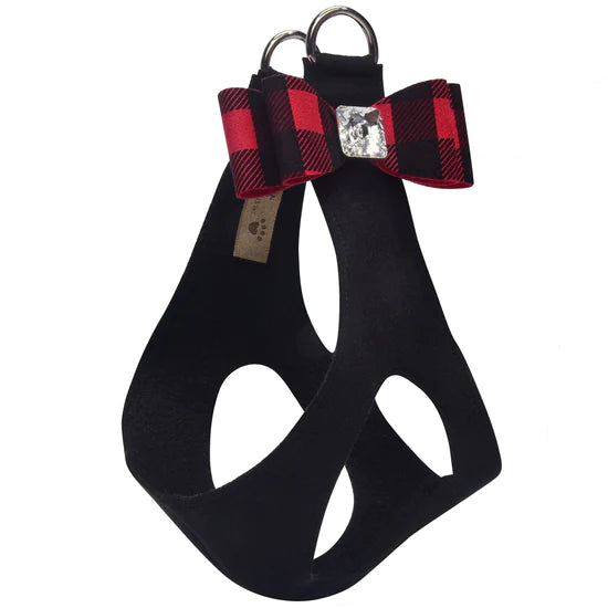 Red Gingham Big Bow Step In Harness-