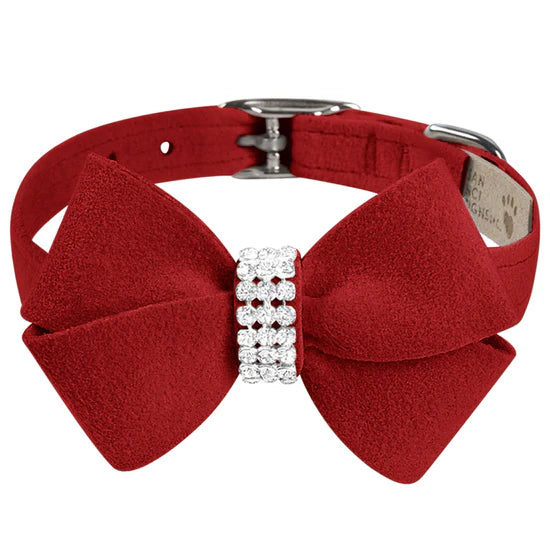 Nouveau Bow Collar-TC-Red-