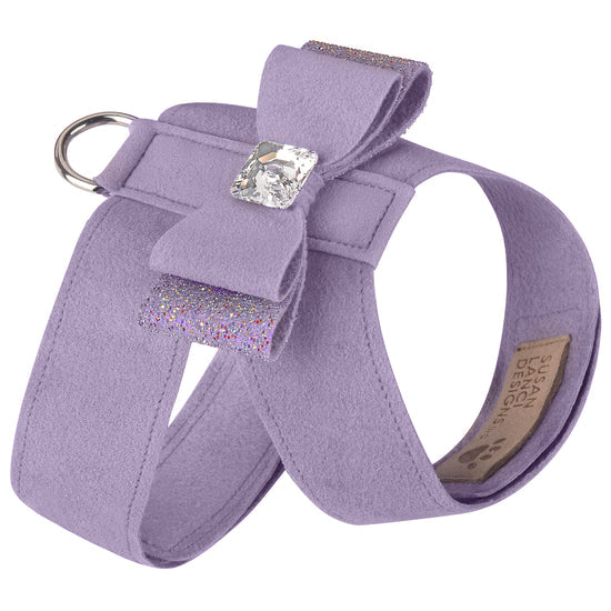 Aurora Borealis Crystal Stellar Big Bow Tinkie Harness-TC-French Lavender-