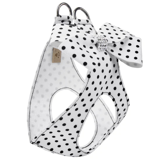 Polka Dot Nouveau Bow Step In Harness-