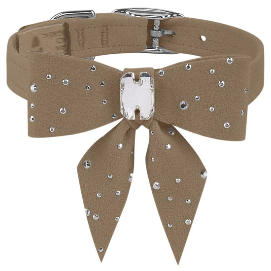 Silver Stardust Tail Bow Collar-TC-Fawn-