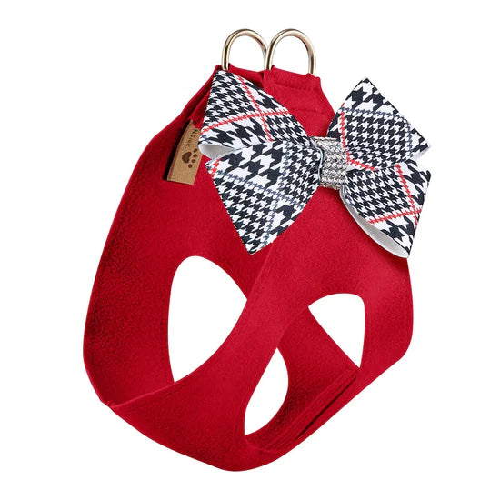 Classic Glen Houndstooth Nouveau Bow Step In Harness-