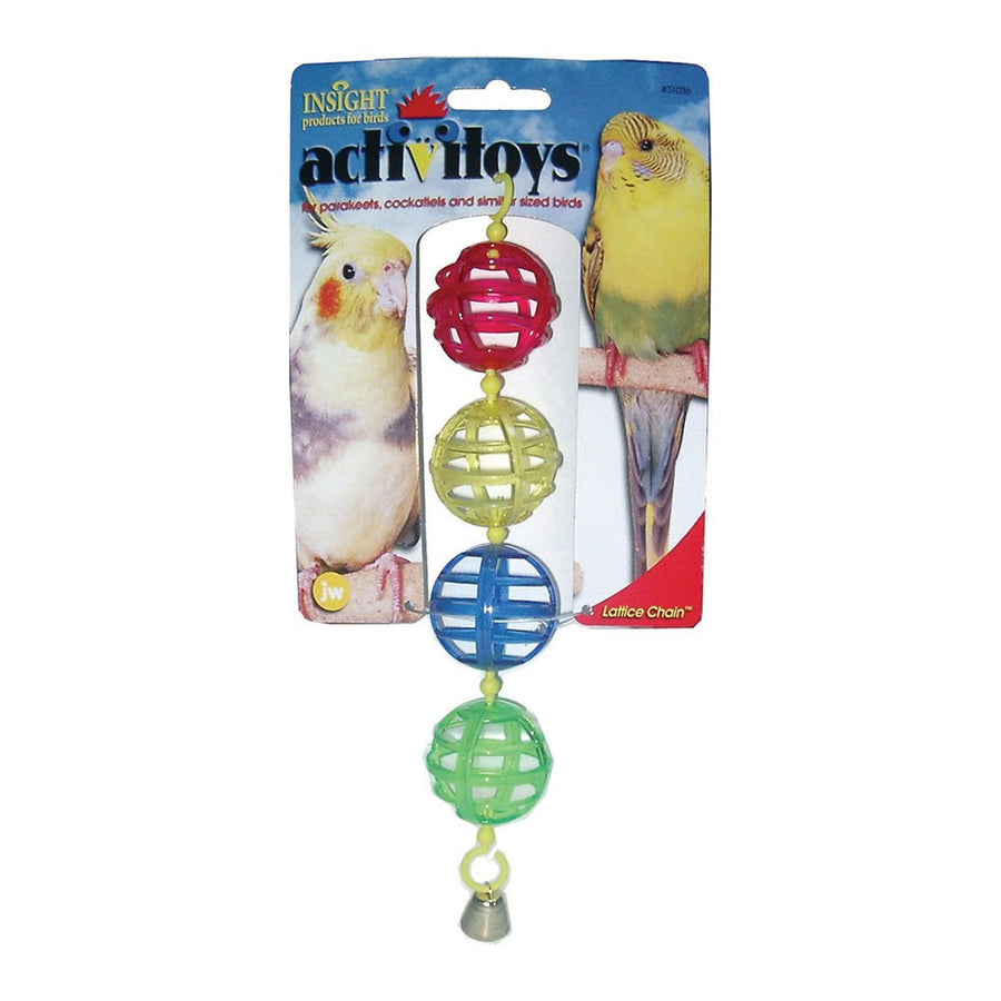JW Pet ActiviToy Lattice Balls Bird Toy Multi-Color 1ea/SM/MD-