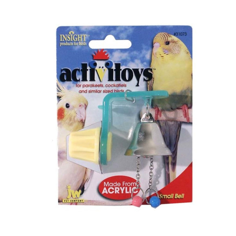 JW Pet ActiviToy Bell Bird Toy Multi-Color 1ea/SM/MD-