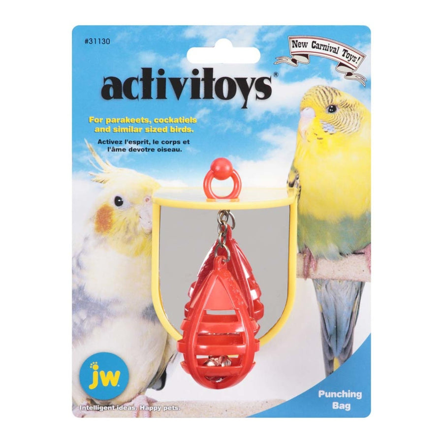 JW Pet ActiviToy Punching Bag Bird Toy Multi-Color 1ea/SM/MD-