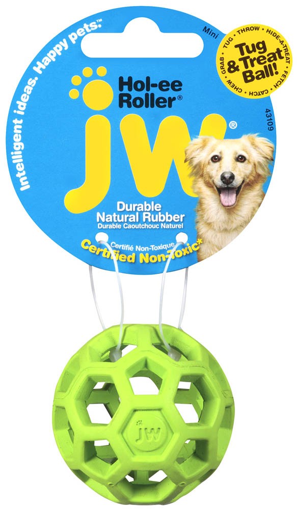 JW Pet Hol-ee Roller Dog Toy Assorted 1ea/Mini-