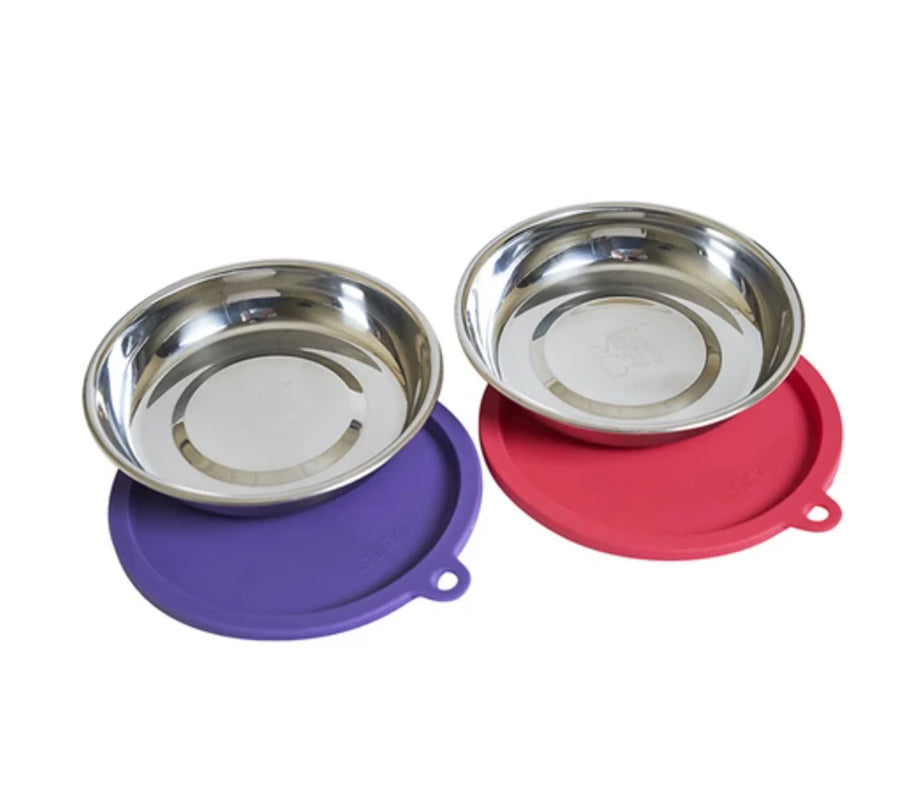 Messy Mutts Cat Bowl Lid 1.75 Cup Set 2 Pack-