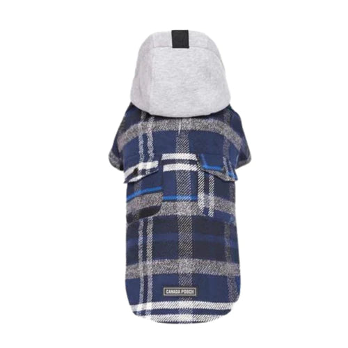 Canada Pooch Dog The Shacket - Blue Plaid 8-