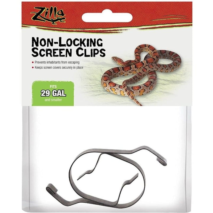 Zilla Non-Locking Screen Clips Metal - Small - 2 count-