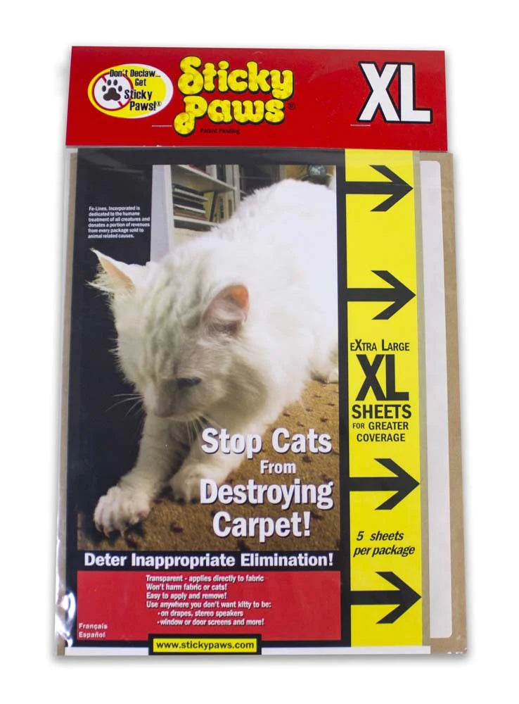 Pioneer Pet Sticky Paws XL Sheets - 5 pk, XL-