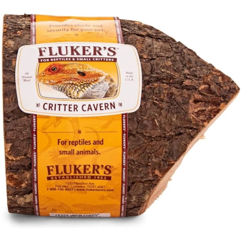 Flukers Critter Cavern for Reptiles and Small Animals - X-Large (8"L x 8"W x 4"H)-