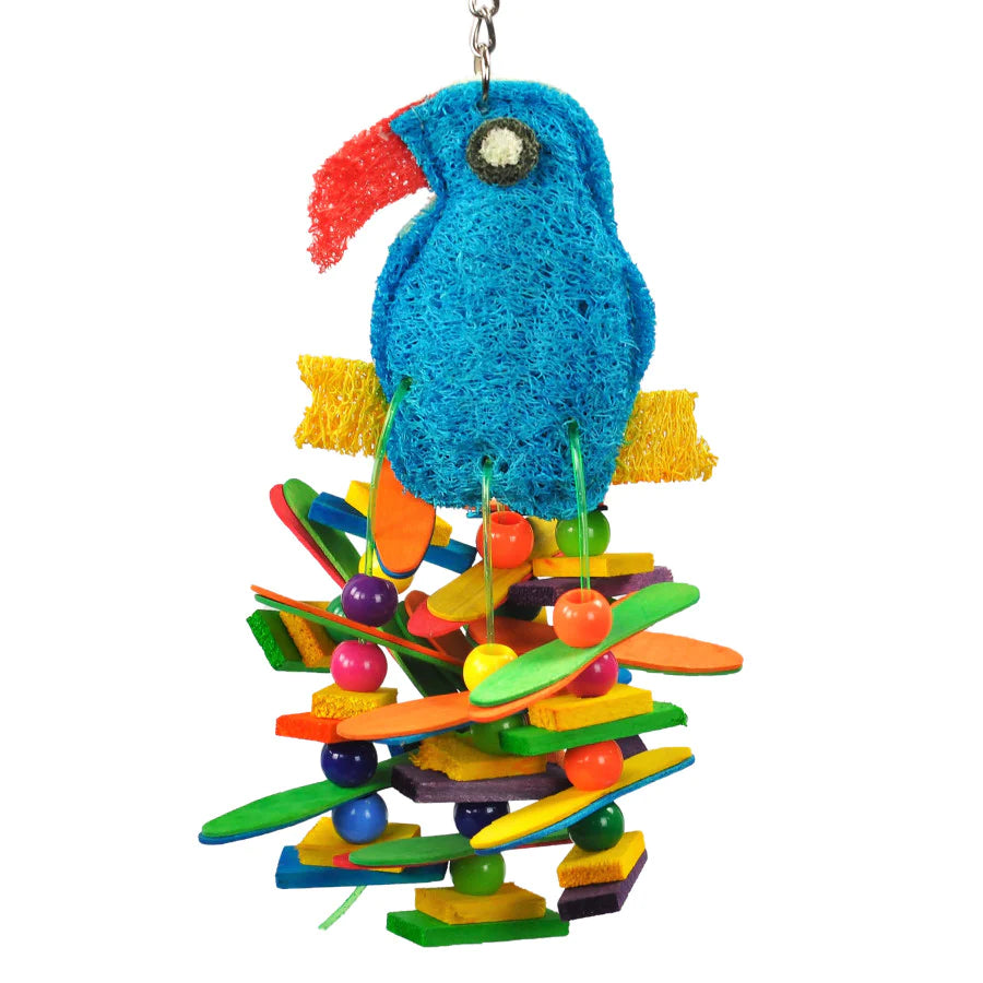 A and E Cages Happy Beaks Toucan Sam Bird Toy 1ea-One Size-